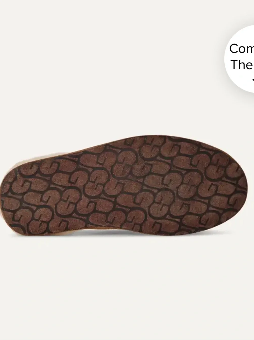 UGG Chestnut Suede Slide Slipper with Shearling